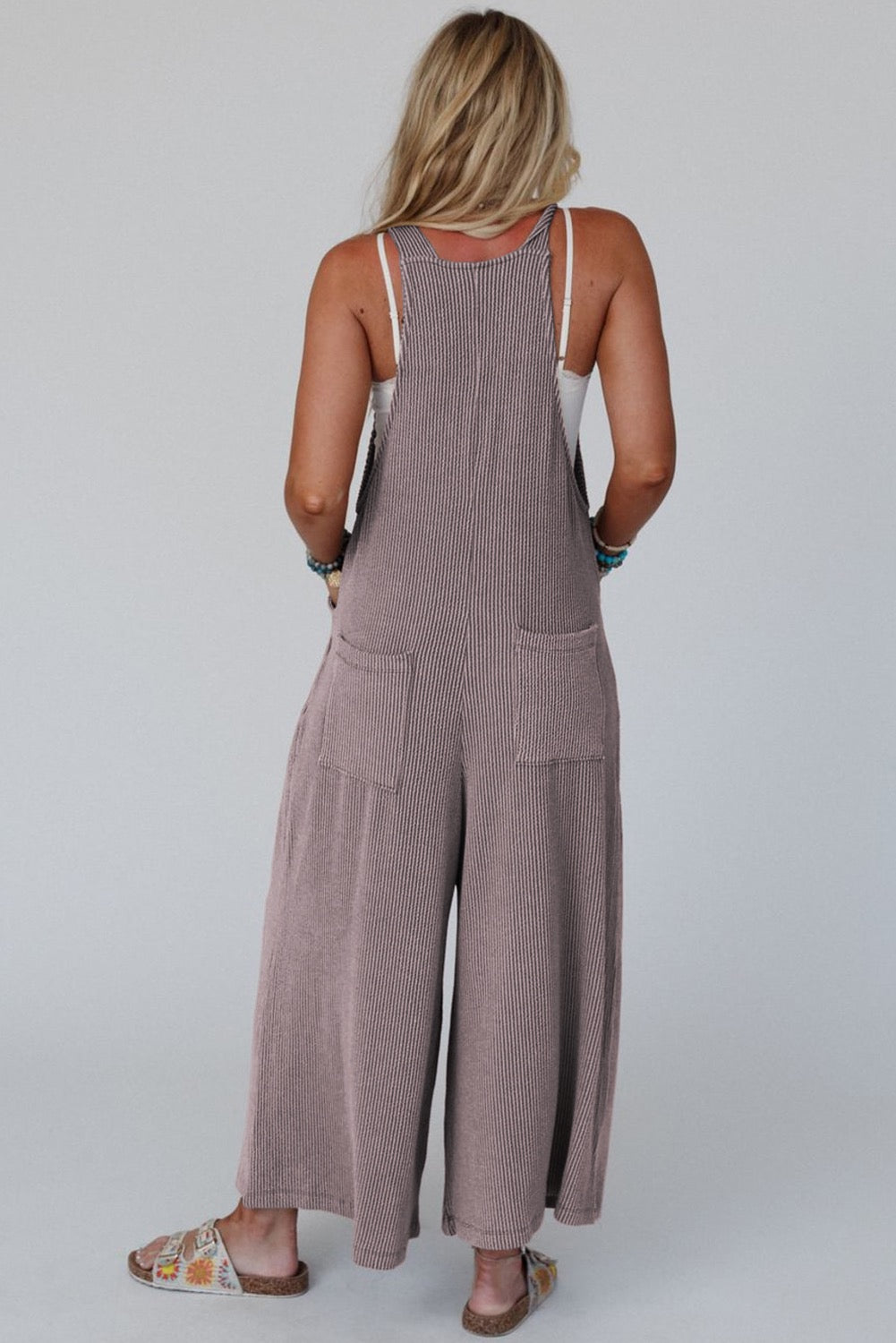 Grey Corded Overalls January.