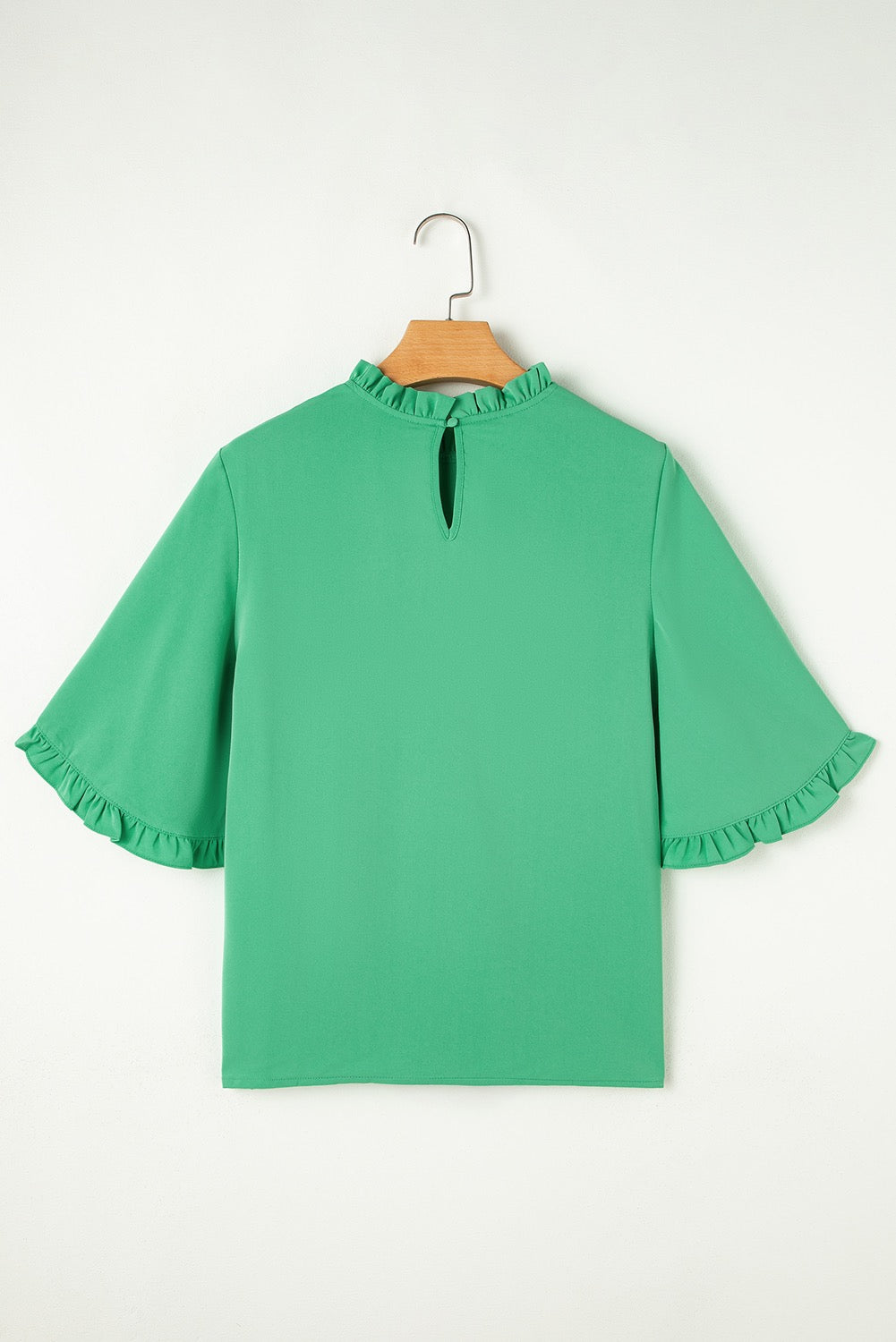 Frilly Green Blouse LT