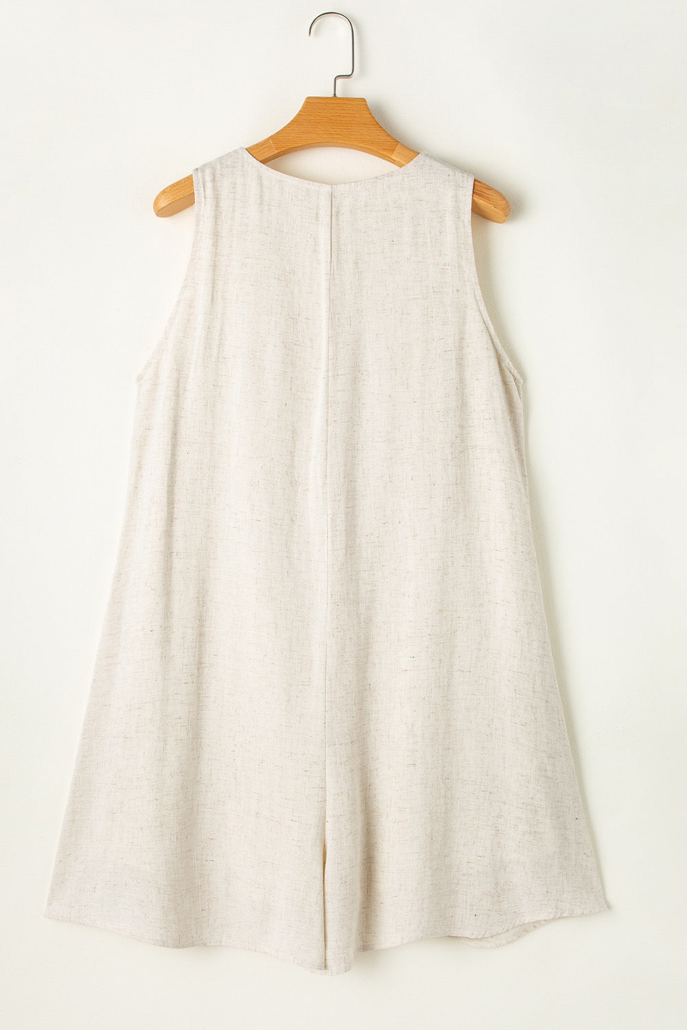 Beige Button Romper LT