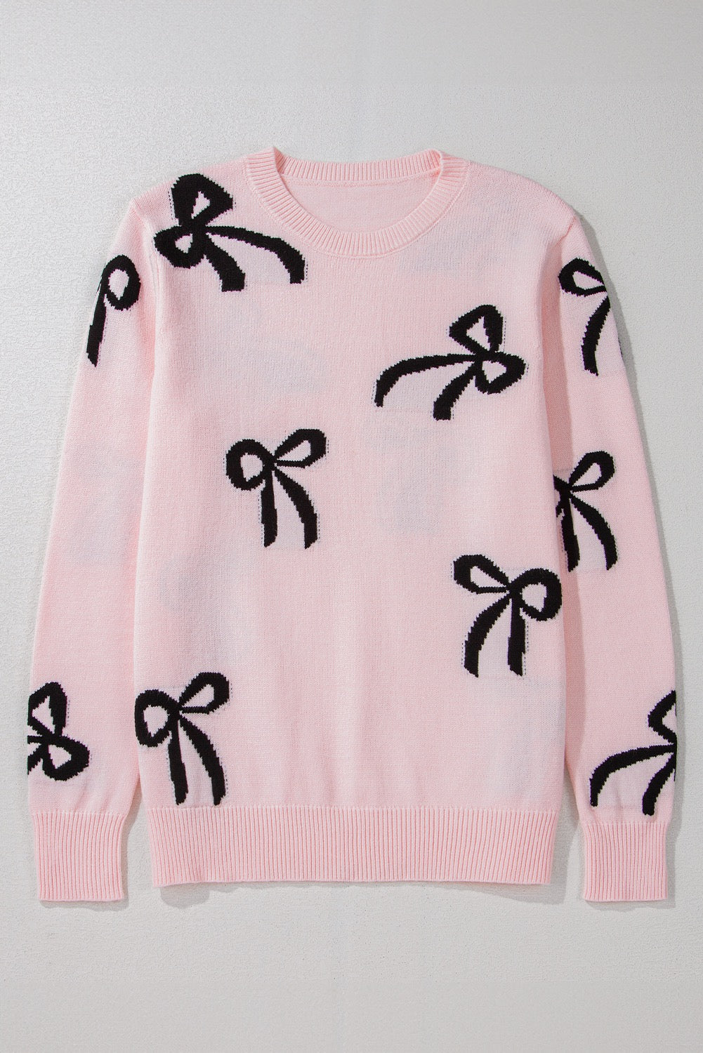 Black and Pink Bow Sweater LT