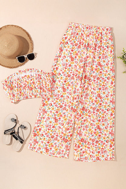 Floral Bandeau Pants Set FB