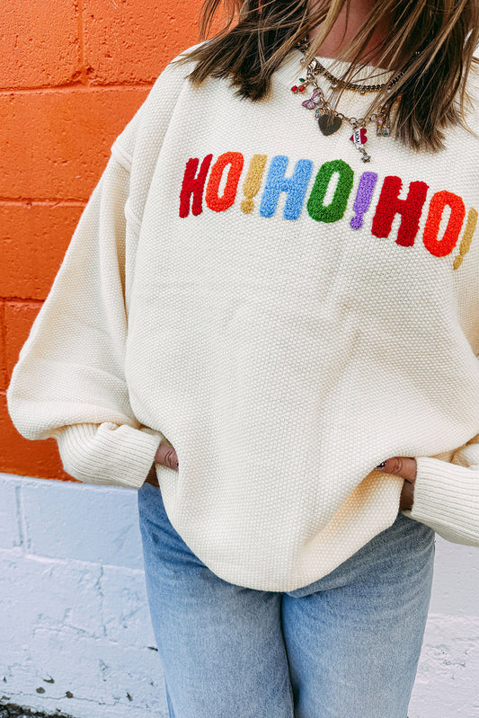 Merry Christmas Chenille Graphic Sweater LT