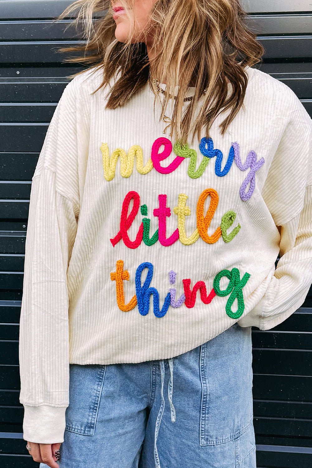Merry Little Thing Loose Sweatshirt RTS