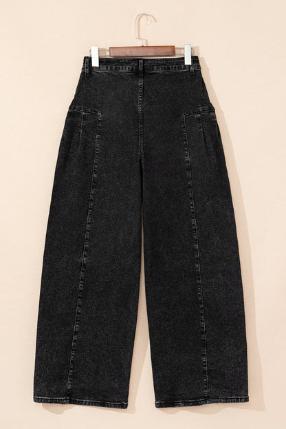 Mineral Wash Pleated Jeans RTS