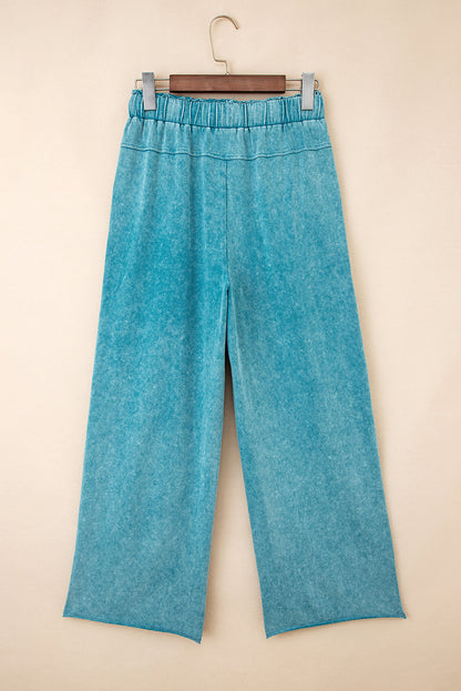 Mineral Wash Raw Hem Pants *MULTIPLE COLORS* FB