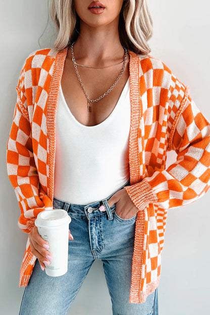 Checkered Cardigan *multiple colors* RTS