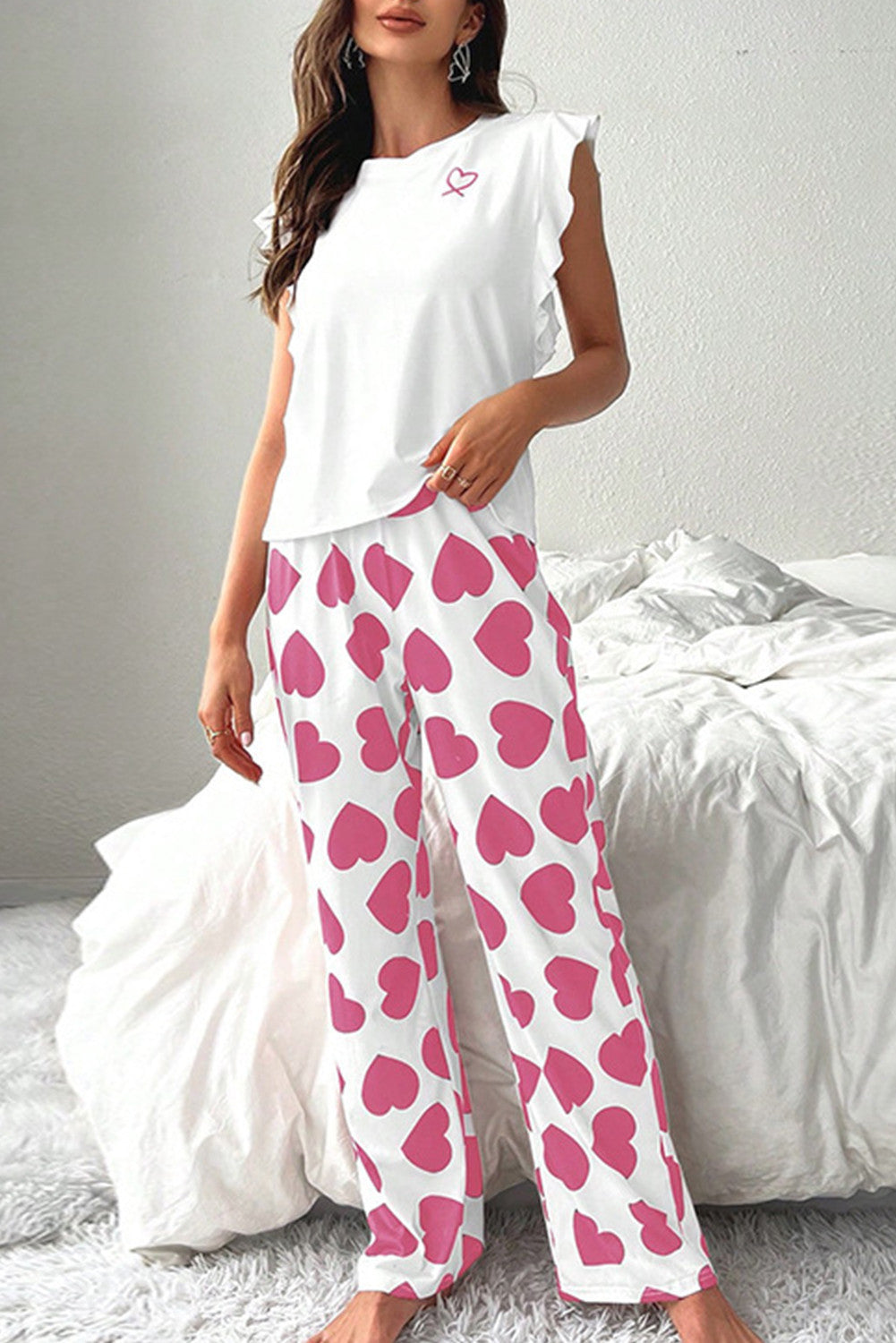 Pink Hearts Lounge Set FB