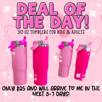 30 oz Tumblers Pink on Pink