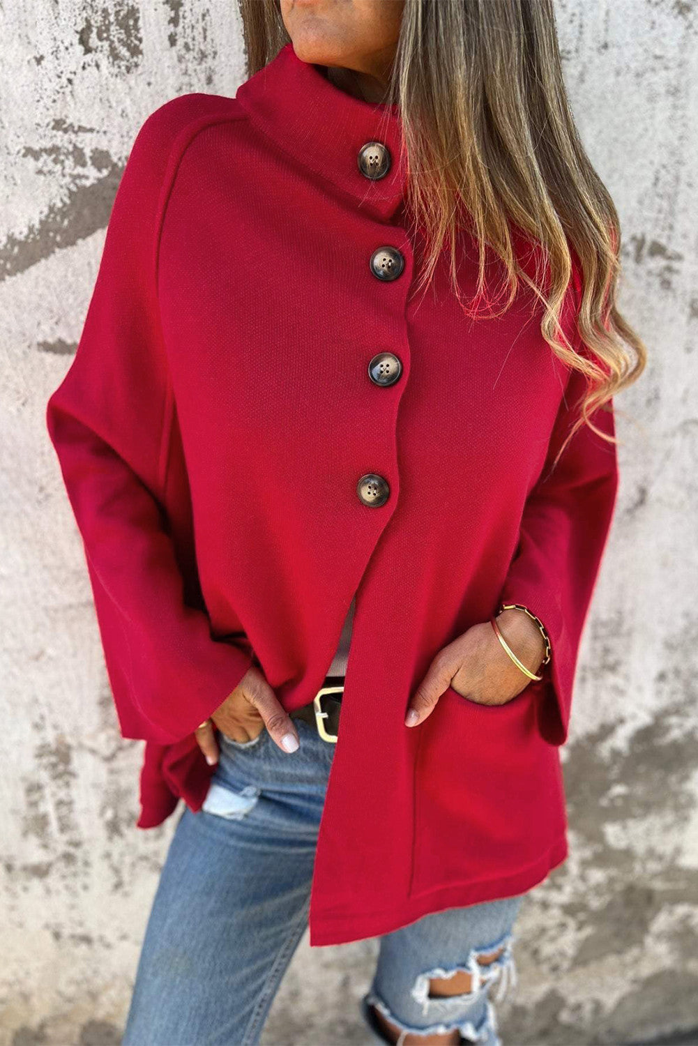 Red Collared Jacket LT