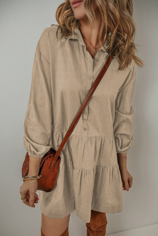 Puff Sleeve Dress *multiple colors* RTS