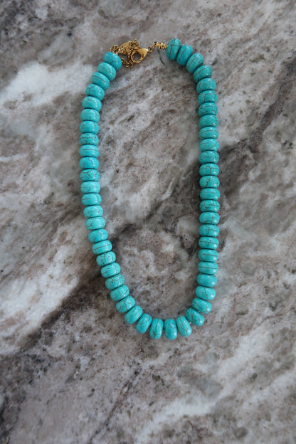 TURQUOISE CHUNKY NECKLACE