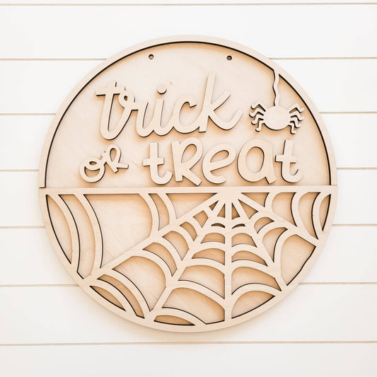 Trick or Treat Halloween - DIY Door Hanger