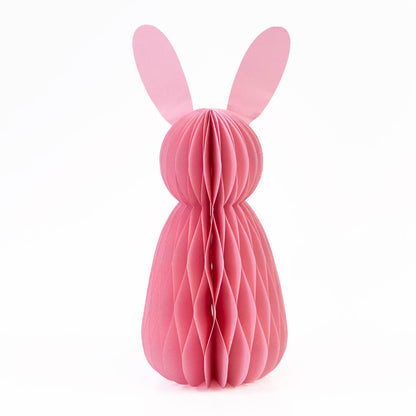 Accordion Paper Bunny   Pink   11.8"