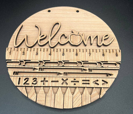 Welcome Classroom Door Hanger DiY