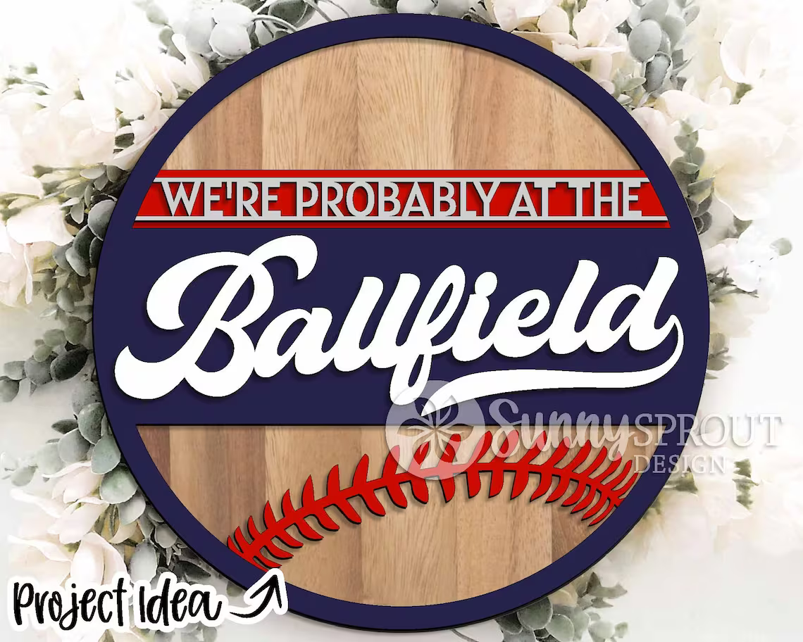 Ballfield Door Hanger DiY
