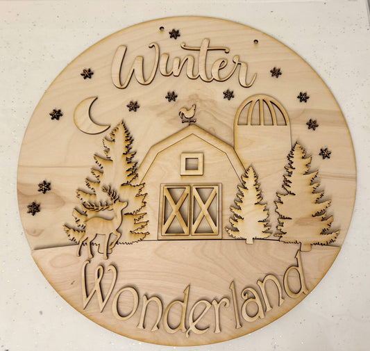 Winter Wonderland Diy Wood Cutout