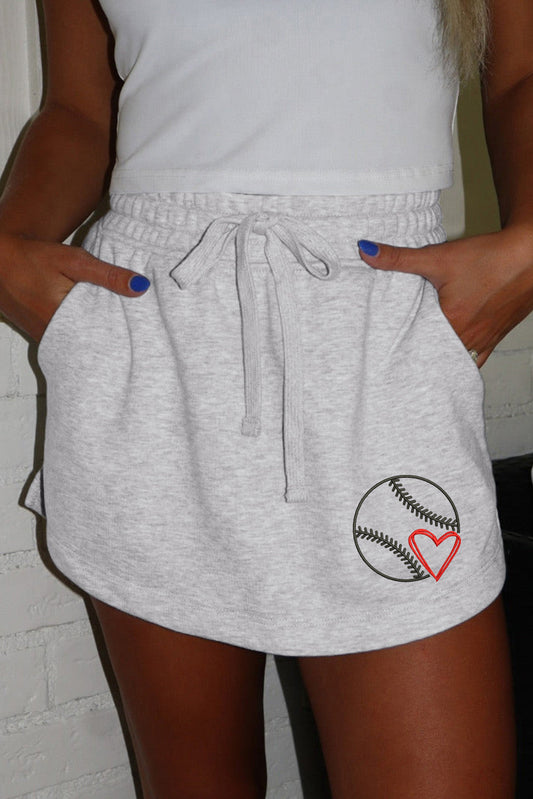 Baseball Heart Skort FB