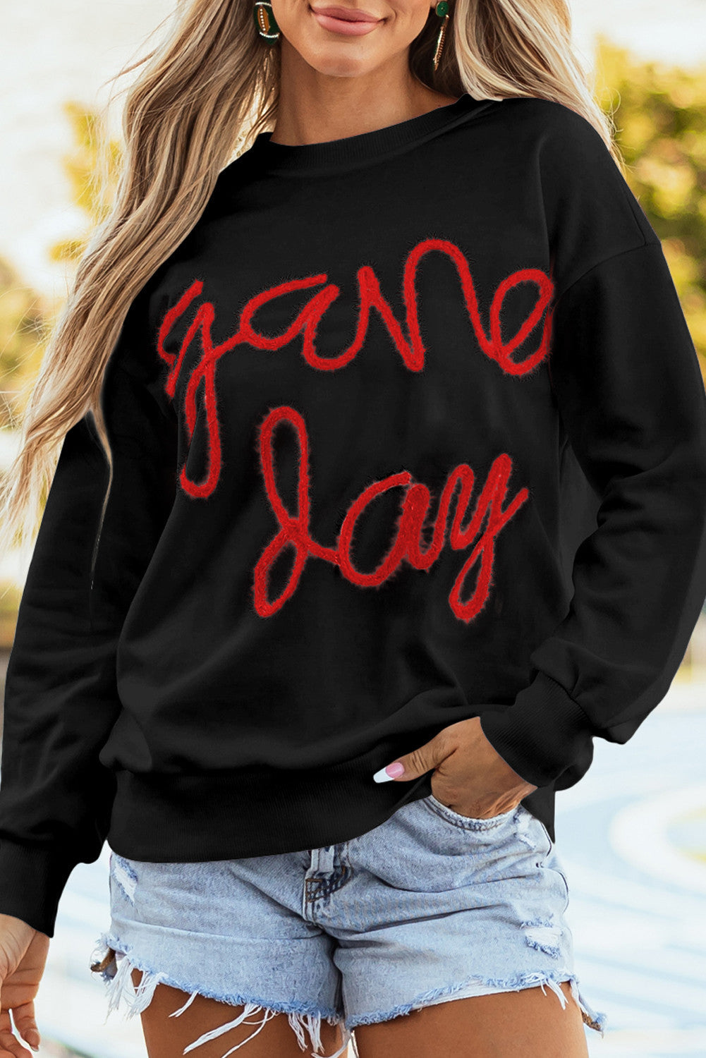 Tinsel Game Day Sweatshirt