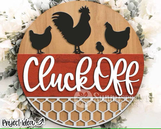 Cluck Off Chicken DIY Door Hanger | Paint Kit