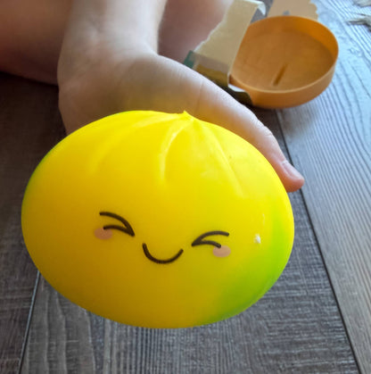 Mystery Squishy Neon Dumpling Stress Relief Toy