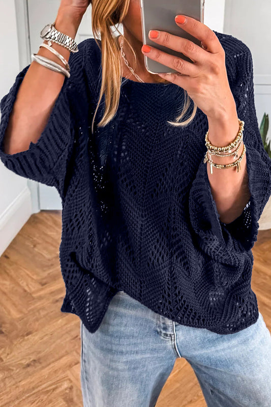 Hollow Knit Sweater RTS
