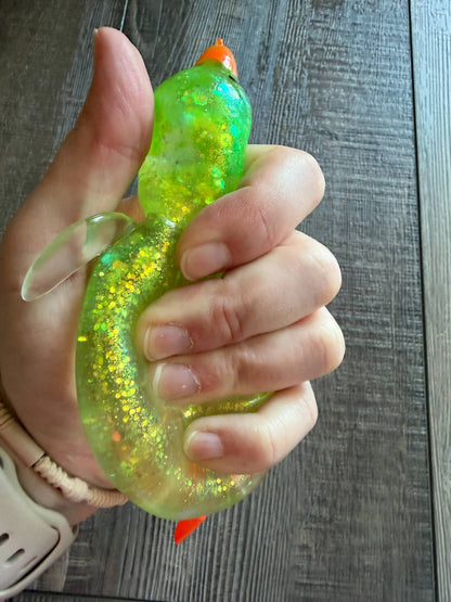 Squishy Squish Glitter Water Ducks Stress Toy