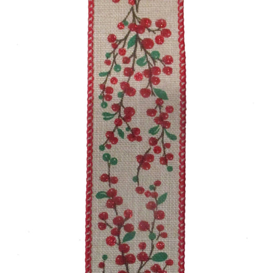 Woodland Sparkle Berry Ribbon