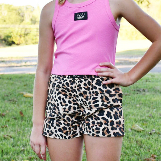 Lulu Mac Kids-Leopard SHORTS-Arriving Week of May 31st to Posh(Will be notified once they arrive for shipping or pickup)