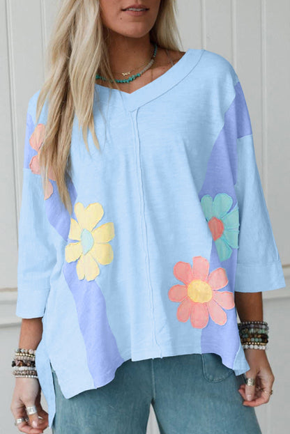 Flower Patch Oversized Top *Multiple Colors* FB