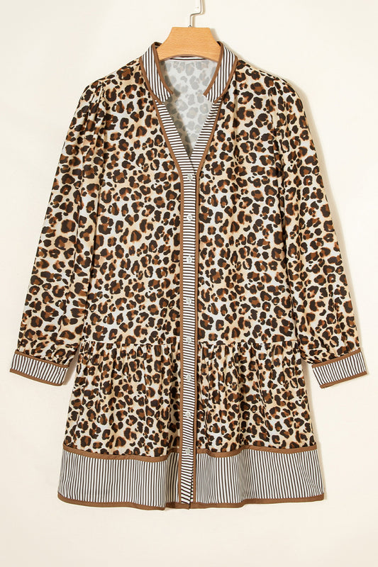 Leopard Striped Mini Dress November.