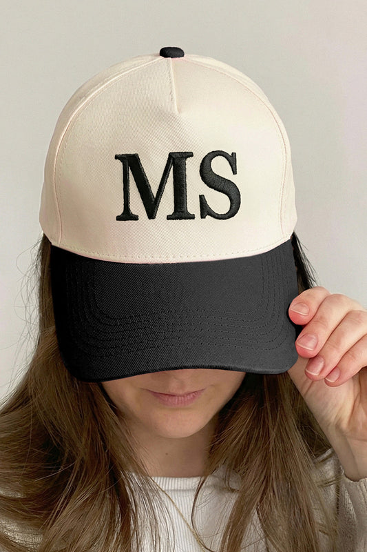 Black MS Embroidery Cap FB